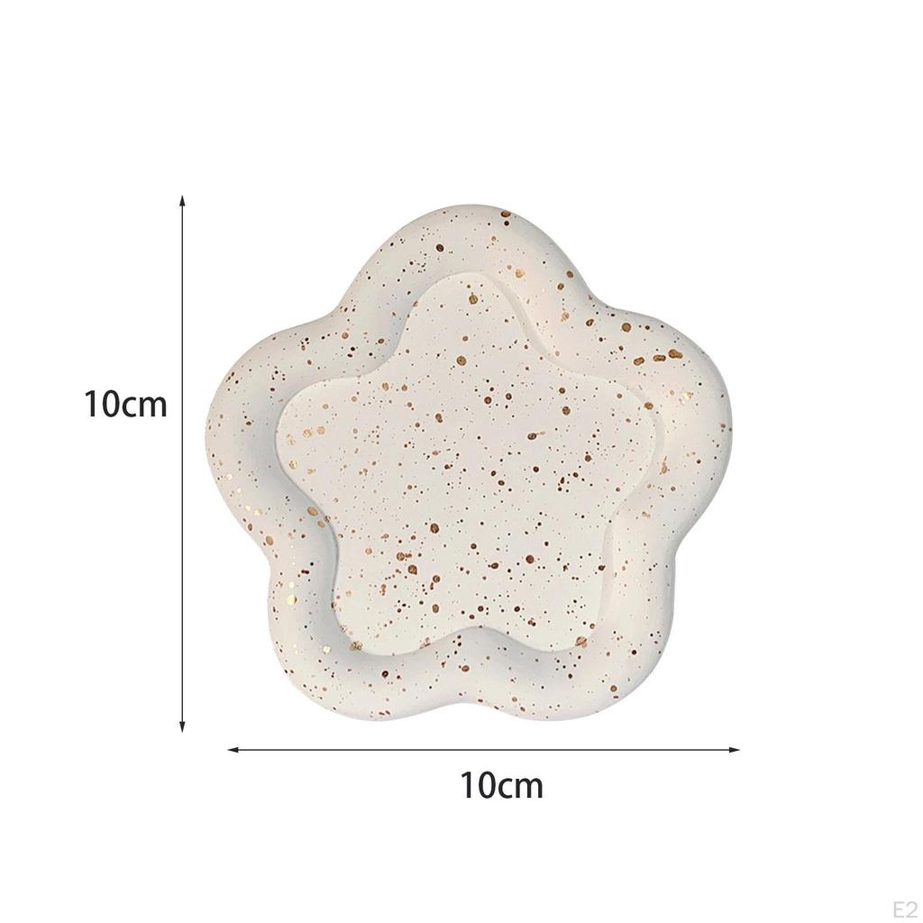 Decorative Tray Creative Shape Home Decor White Matte Jewelry Vanity Countertop Organizer