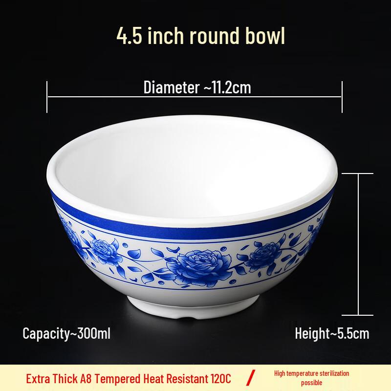 Durable Melamine Round Bowl