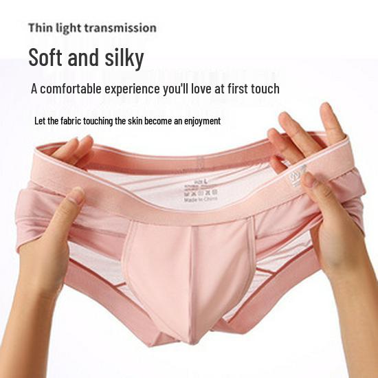 Men's Ultra-Thin Breathable Ice Silk Triangle Underwear - 2025 New, Comfortable Summer Wear