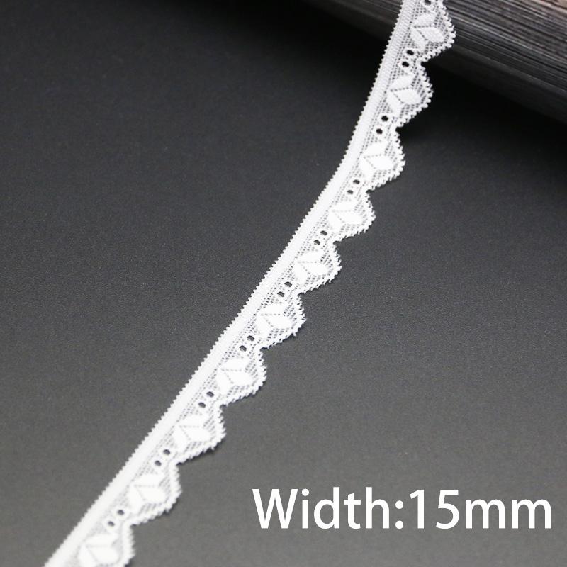 (5 Meters/lot) White Elastic Lace Fabric Underwear Stretch Laces Trim DIY Crafts Sewing