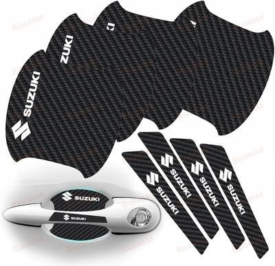 Suzuki Car Door Handle Protector, New Carbon Fiber, Car Door Handle Scratch Protection Film,