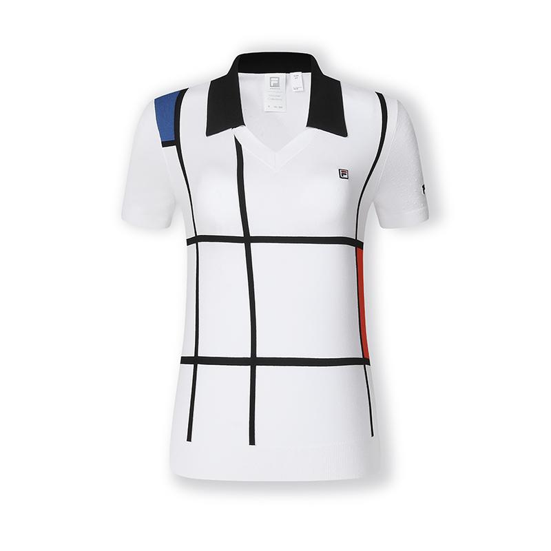 

New FILA T Shirts Women s White A11W423402FWT 165/84A/M