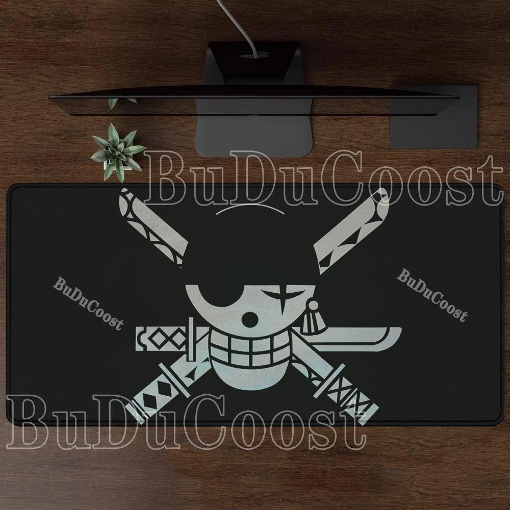 Anime Mouse Pad Roronoa Zoro One Piece Computer HD printing Gaming Mousepad PC Keyboard Carpet Non-Slip Office esports Desk Mat