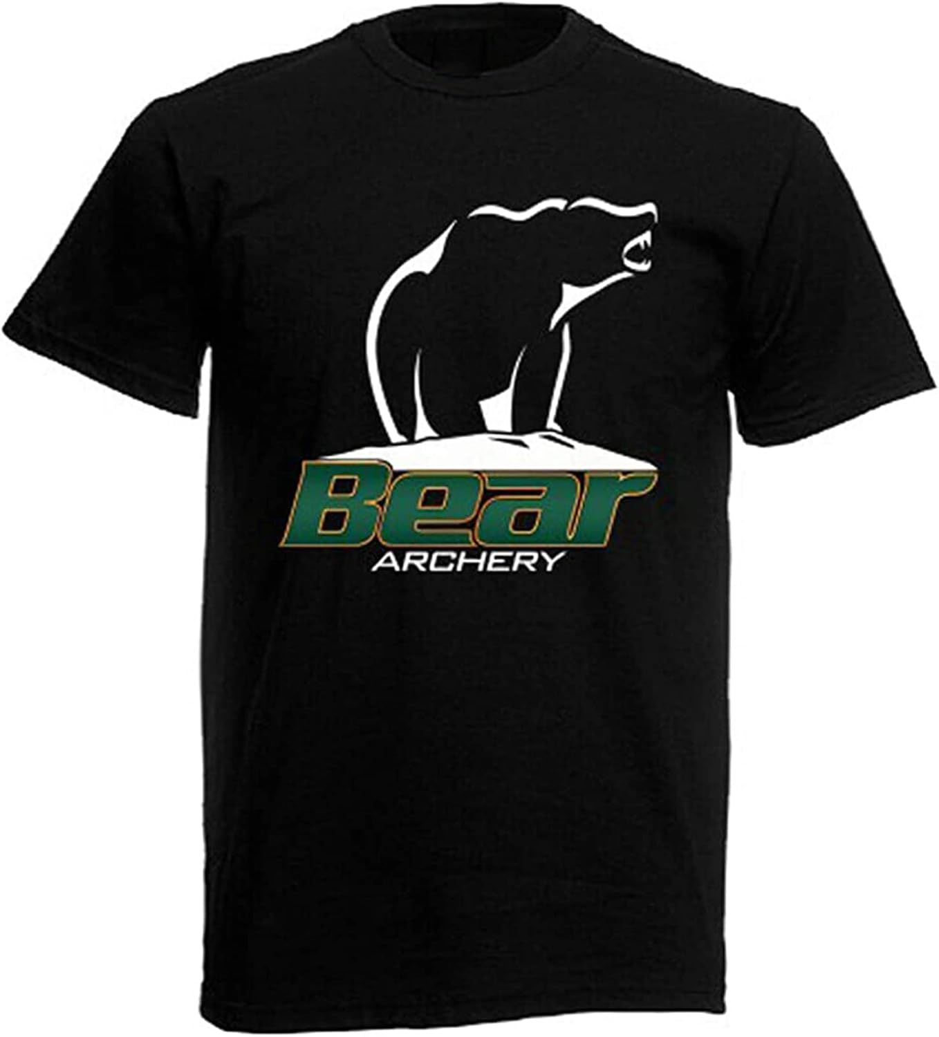 Men s Bear Archery Bow Logo Symbol Men s T Shirt XL чёрный