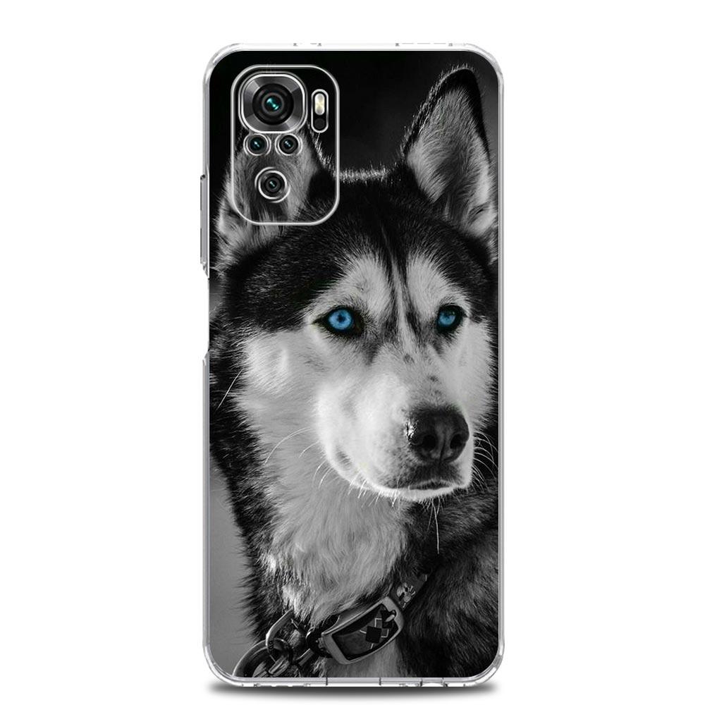 Phone Case For Xiaomi Redmi Note 14 13 12 4G 9S 9 10 11 Pro Plus 5G 14C 13C 12C 10C 9A Clear Soft TPU Cover Alaskan Husky Dog