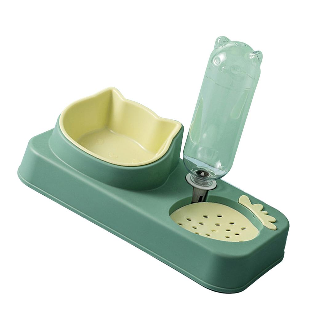 Haustier Wasser Futter Napf Set Automatischer Wasserspender Flasche Anti-Überlauf Design Doppelte Hunde Katzen Näpfe für