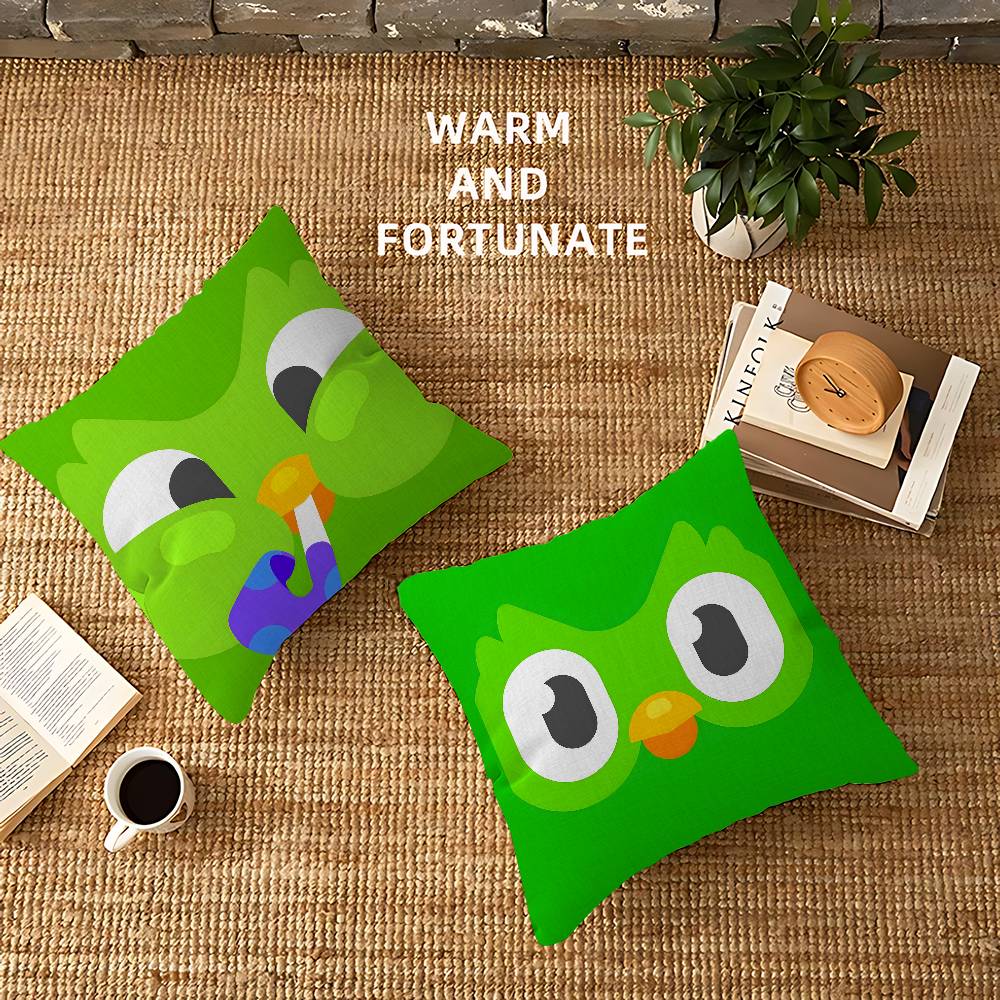 D-Duolingo Green pillow cover sofa cushion cover home room decoration children gift