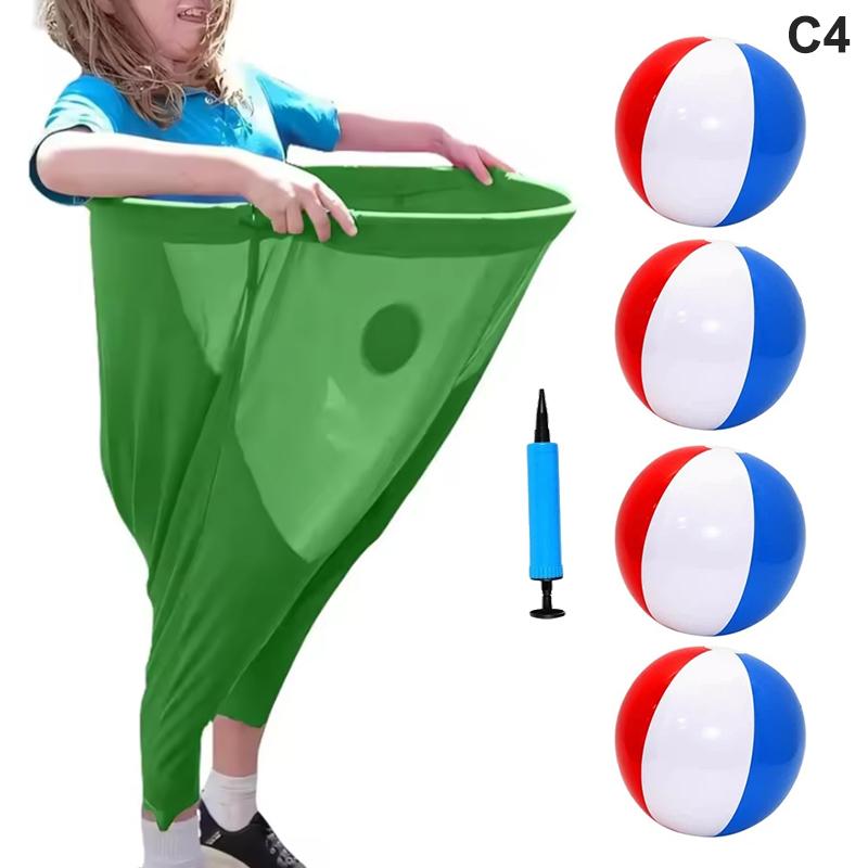 Granny Pants Yard Game Outdoor Game With Bouncy Balls Recreational Tossing Games Team Relay Family Reunion Party Field Game Set