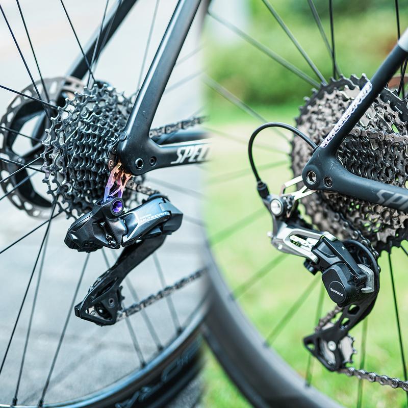 Chaser Road Bike Rear Derailleur Tail Hook Ultra-Lightweight Titanium Alloy Direct-Mount Tail Hook For SPECIALIZED For SL8/SL7