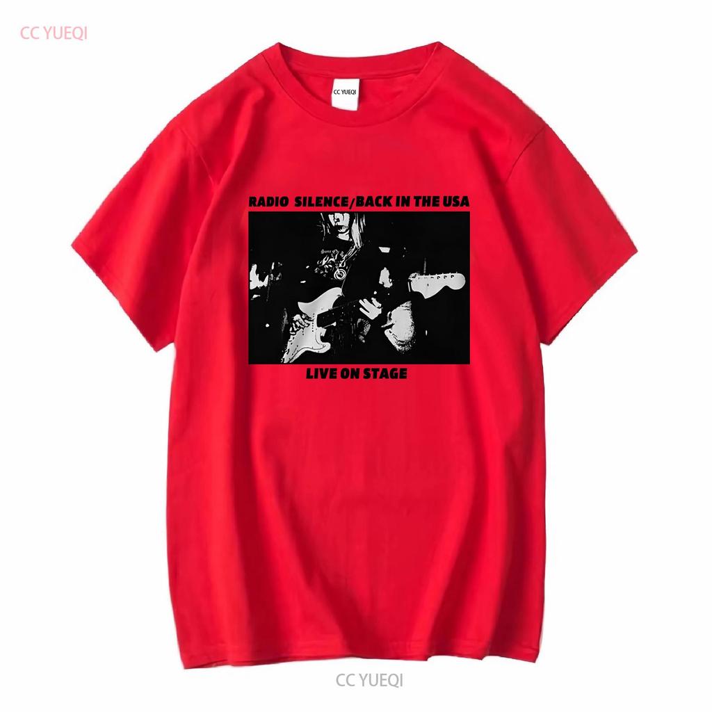 BRANDY MELVILLE JOHN GALT RADIO SILENCE LIVE ON STAGE USA SHIRT CREAM MENS L NEW vintage Washed Breathable graphic Soft