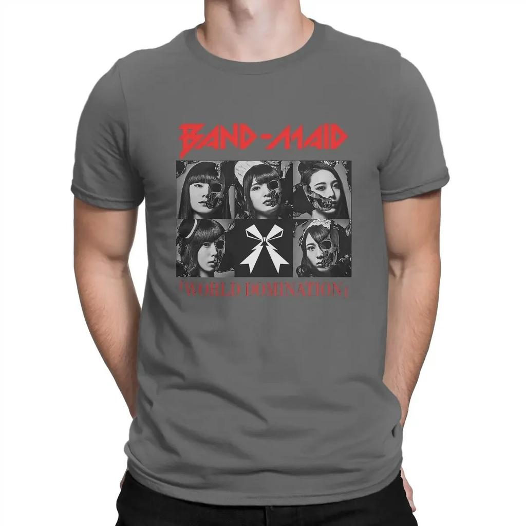 2024 Herren und Damen Rockband BAND-MAID Herren T-Shirt Weltherrschaft Mode T-Shirt Harajuku Sweatshirts Neuer Trend