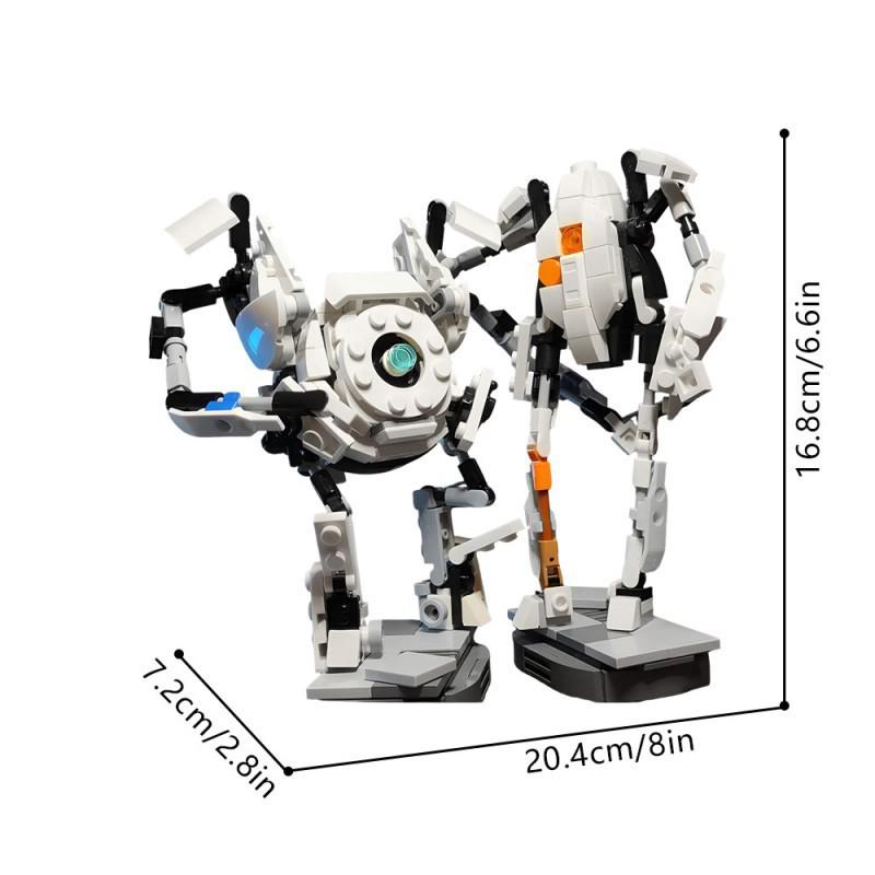 Portal 2 ATLAS & P-body Educational Building Block Model