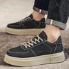 Leather Trend Men Casual Shoes Platform Soft Sneakers Outdoor Breathable Sport Shoes Lightweight Skid Running Shoes Tennis Shoes