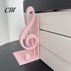 One-Piece 3D Print Sculpture Printed Music Note Bookend, Decorative Shelf Organizer, Modern Desk Decor for Home Musical Book Holder Office Study,