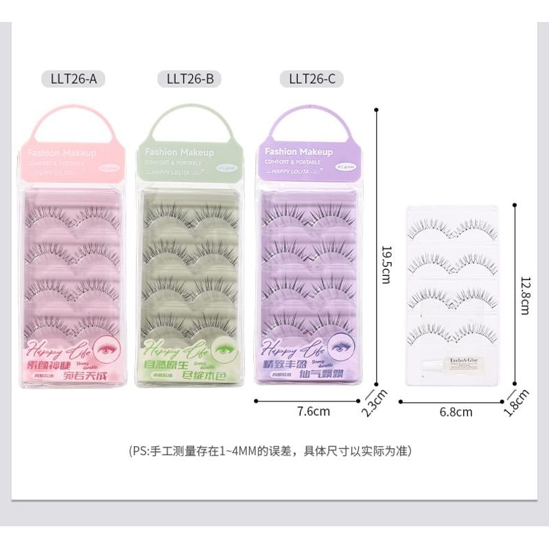 Jesireca - Multipack False Eyelashes (Various Designs)
