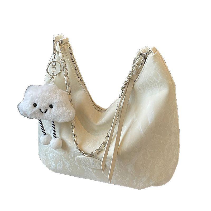 Casual student soft surface large-capacity bag women's 2025 new summer work commuter bag fashionable shoulder messenger bag