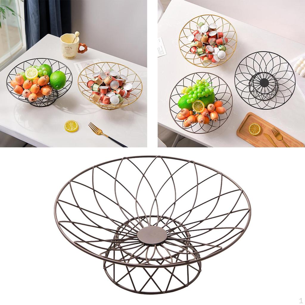 Obstkorb-Aufbewahrung, minimalistischer Mehrzweck-Gemüsehalter, Ständer aus Schmiedeeisen