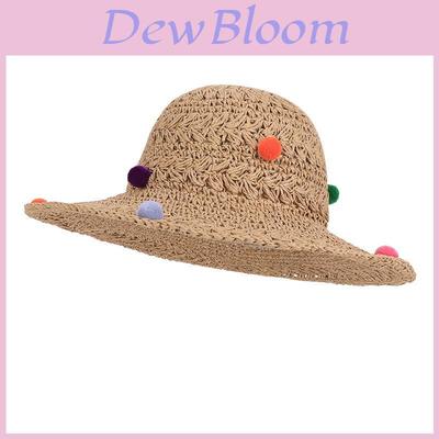 Summer Beach Straw Hat With Wide Brim And Adjustable Fit For Sun Protection And Fashion