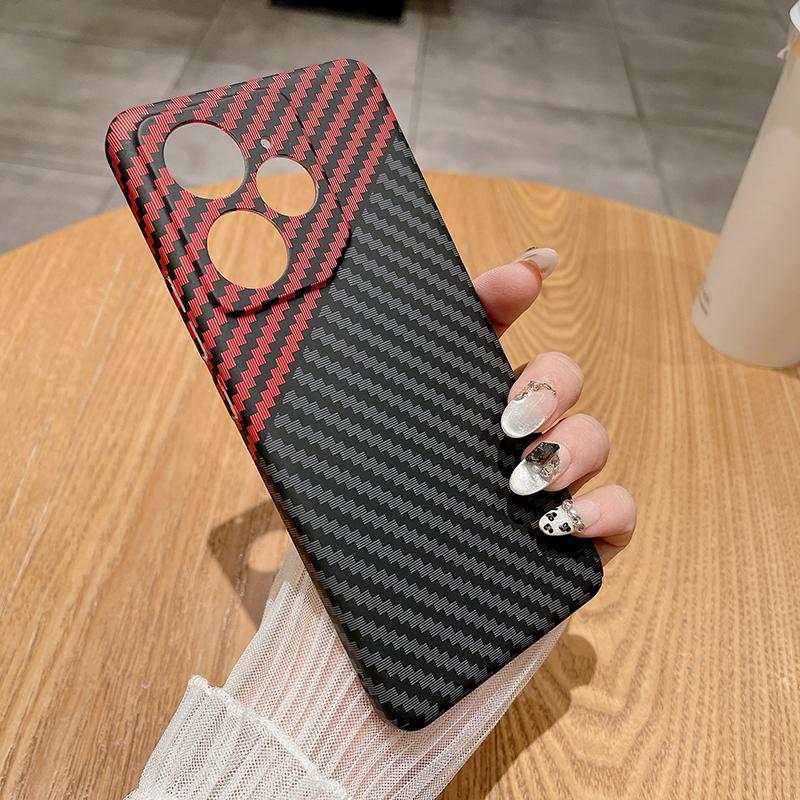 Original Funda For OPPO Realme Gt Neo 7 Gt5 Pro Case Carbon Fiber Pattern Matte Hard Cover For Realme Gt6 Gt7 Pro Bumper