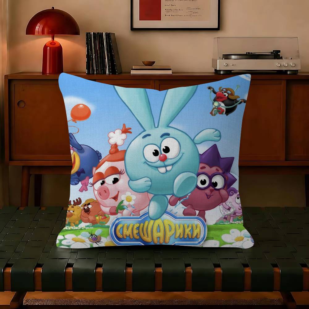 Süß lustig Cartoon kikoRiki Smeshariki Chiko Rechteckig Dekorativ Zimmer Kissenbezug Heimdeko Schlafzimmer Sofa Bett Kissenbezug x