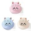 Cartoon Kids Summer Sun Hat With Large Brim And Breathable Polyester For Outdoor Play