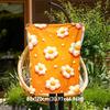 1pc Flower Pattern Outdoor Flannel Blanket Soft Warm All-Season Throw for Sofa Bed Car Camping Office, Cozy Gift Idea1136S
