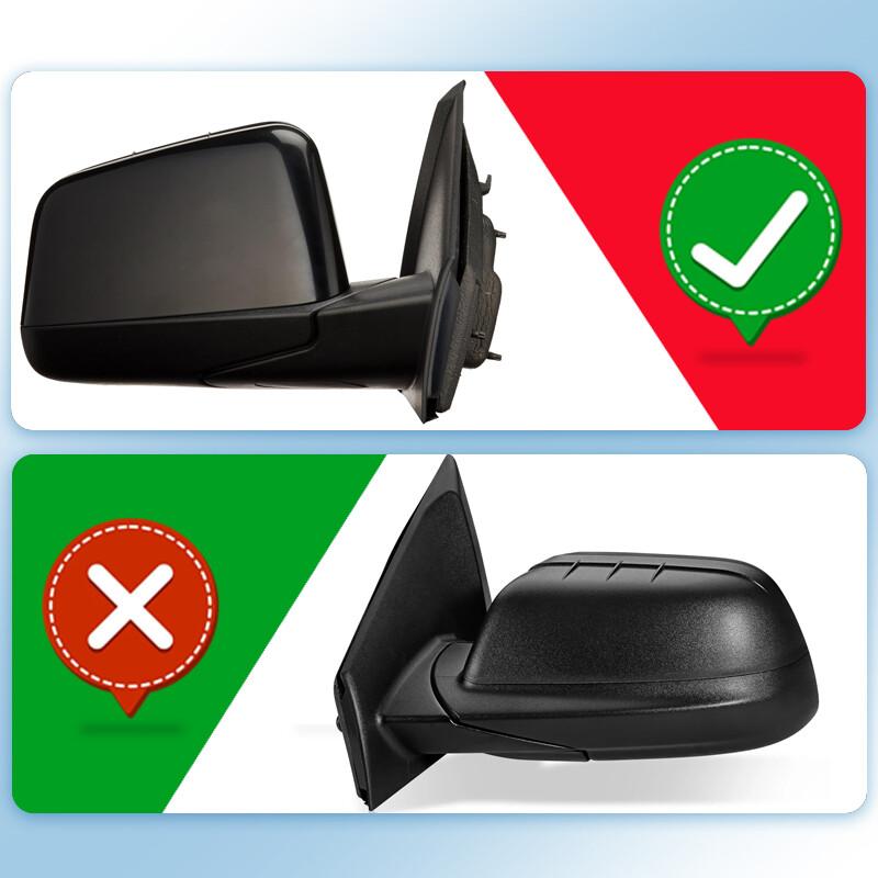 2x For 2007-2010 FORD Edge Driver + Passenger Side View Mirror Cover Cap Trim