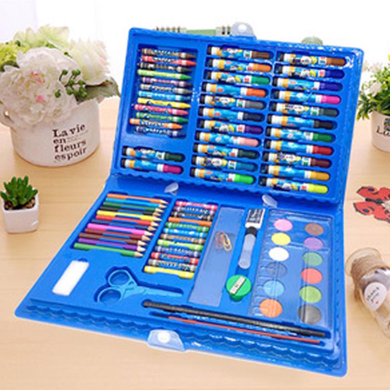 86pcs Children Water Color Pen Crayon Oil Pastel Paint Brush Drawing Tool Art School Party Gift