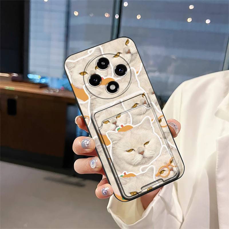 Soft Case Graffiti Phone Case For OPPO A3 Pro 5G China/F27Pro/F27PRO+ Cute Card Bag Dirt-resistant Anti-knock Card Slot