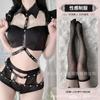 Domila Sexy Lingerie Women's Rivets Hollow One-piece Sexy Bunny Suit Small Breasts Gather Cosplay
