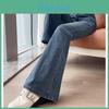 Womens High Waist Embroidered Wide Leg Jeans For Autumn Casual Comfort Fit