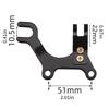 Bike Disc Brake Conversion Stainless Steel Mount Brackets Enhances Braking Power Easyly Assembly