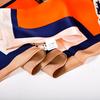  New Orange Square Scarves Fashion Horse Design Ladies 100% Silk Scarf Shawl Printed 90*90cm Fall Winter Neck Scarf