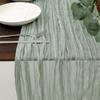 Bohemian Table Pleated Fabric Table Flag Fabric Wedding Party Decoration Table Flag