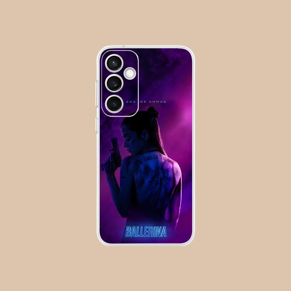 

Ana de Armas Clear Mobile Phone Case for Samsung Galaxy S25 S24 S23 S22 S21Plus FE Ultra Colorful Cover Galaxy S25