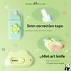 6-in-1 Cute Panda Stationery Set Birthday Present Back To School Gift Pencil Eraser Students School Office Correction Tape Kids