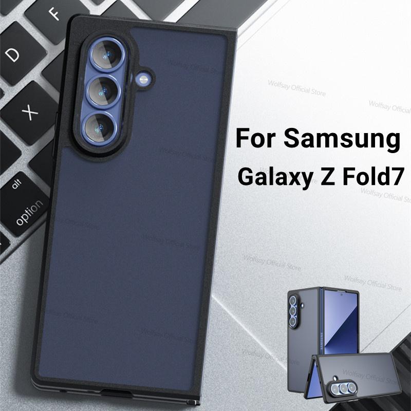 For Samsung Galaxy Z Fold7 Case Samsung Galaxy Z Fold7 5G Cover Luxury Matte PC + TPU Shockproof Phone Back Cover Galaxy Z Fold7