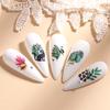 Nail Sticker Gloss Flower Printing Ultra Thin Water Blossoms Flowers Leaf Decals for