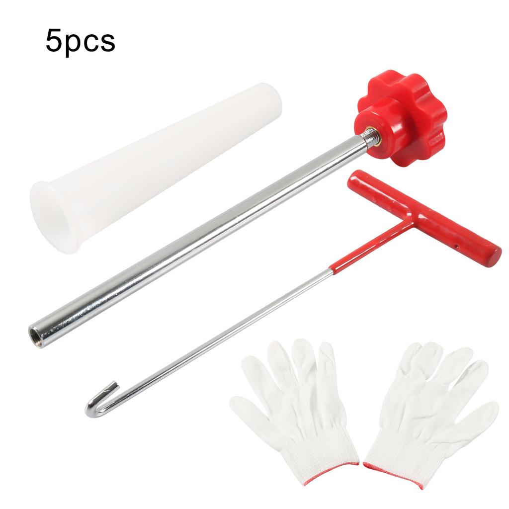 Essential Tire Repair Tool Set with Valve Core Installer and Gloves
