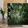 Green Jungle Shower Curtain Summer Forest Tree Bathroom Bath Decoration Home Decor Natural Landscape 3D Living Room Curtains Set