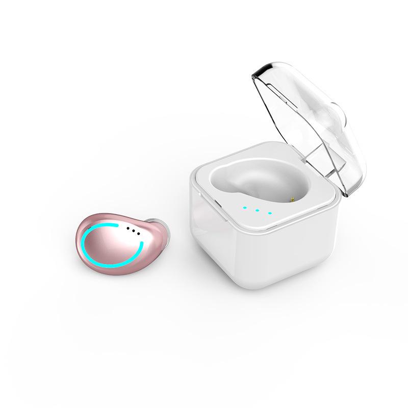 B8 Mini Invisible TWS Noise-Cancelling Bluetooth Earbuds with Charging Case