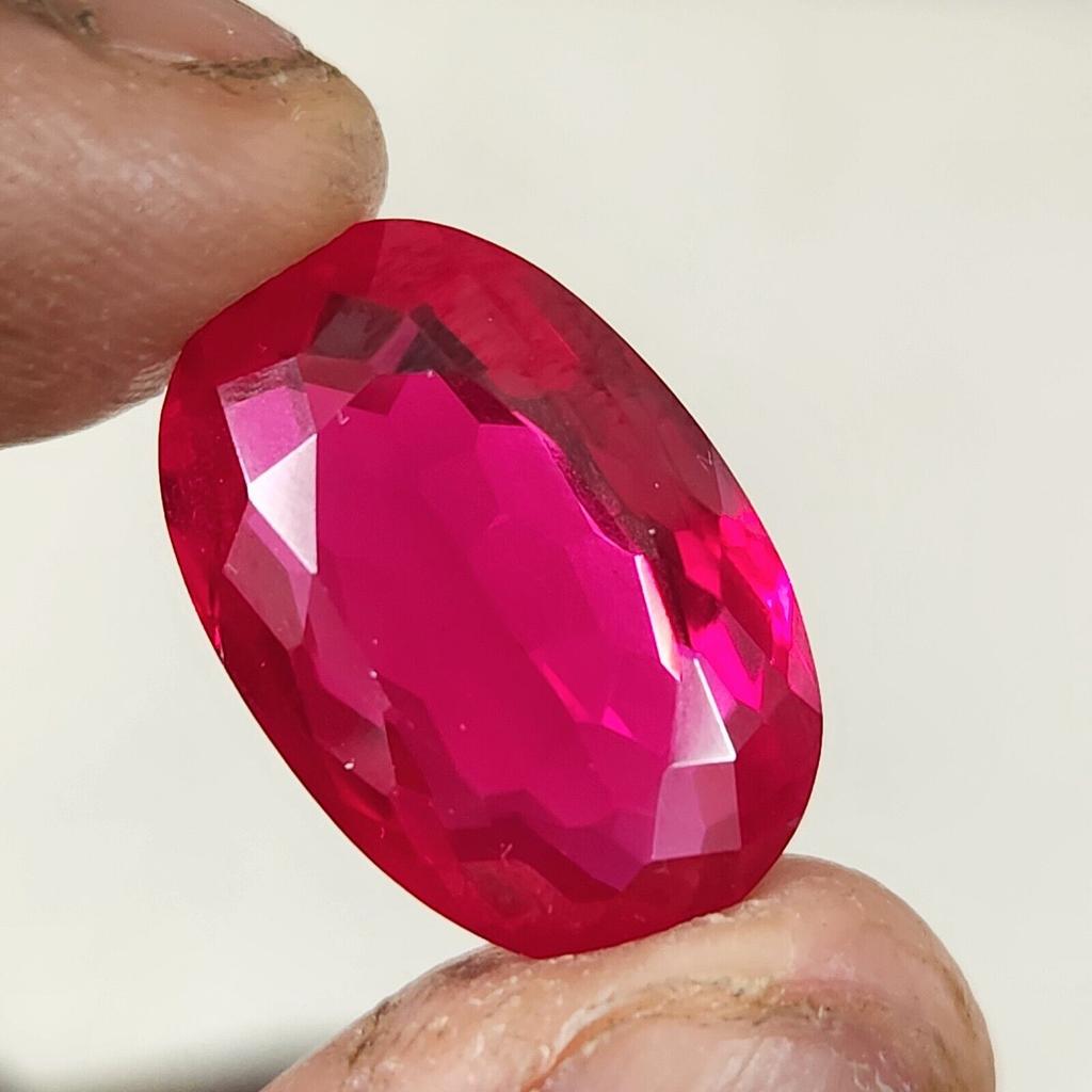 21.20 Ct Heated CERTIFIED Red Ruby Stunning  Shape Oval  Loose Gemstone