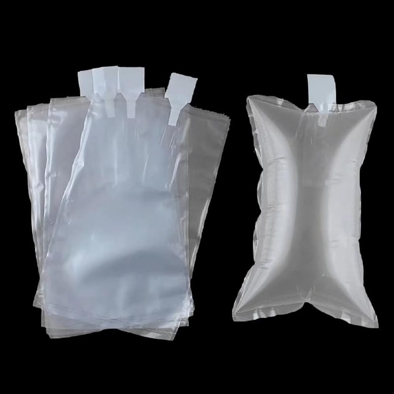 100 Pack,Free Hand Pump AIR PAKPRO 3.9x5.9inch Clear Plastic Inflatable Air Packaging Bags Air Pillows Air Cushions Buffer Bags Void Fill Cushioning