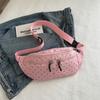 Zipper Canvas Waist Bag Large Capacity Crossbody Bag New Portable Phone Bag  Music Festival