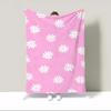 Cute Flowers Microfiber Blanket Oversized 200x300 Personalized Blanket Sofa Winter Home and Decoration Luxury Blankets Bed Throw