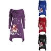 Elegante Maglione Natalizio da Donna con Babbo Natale e Maniche Lunghe Accoglienti