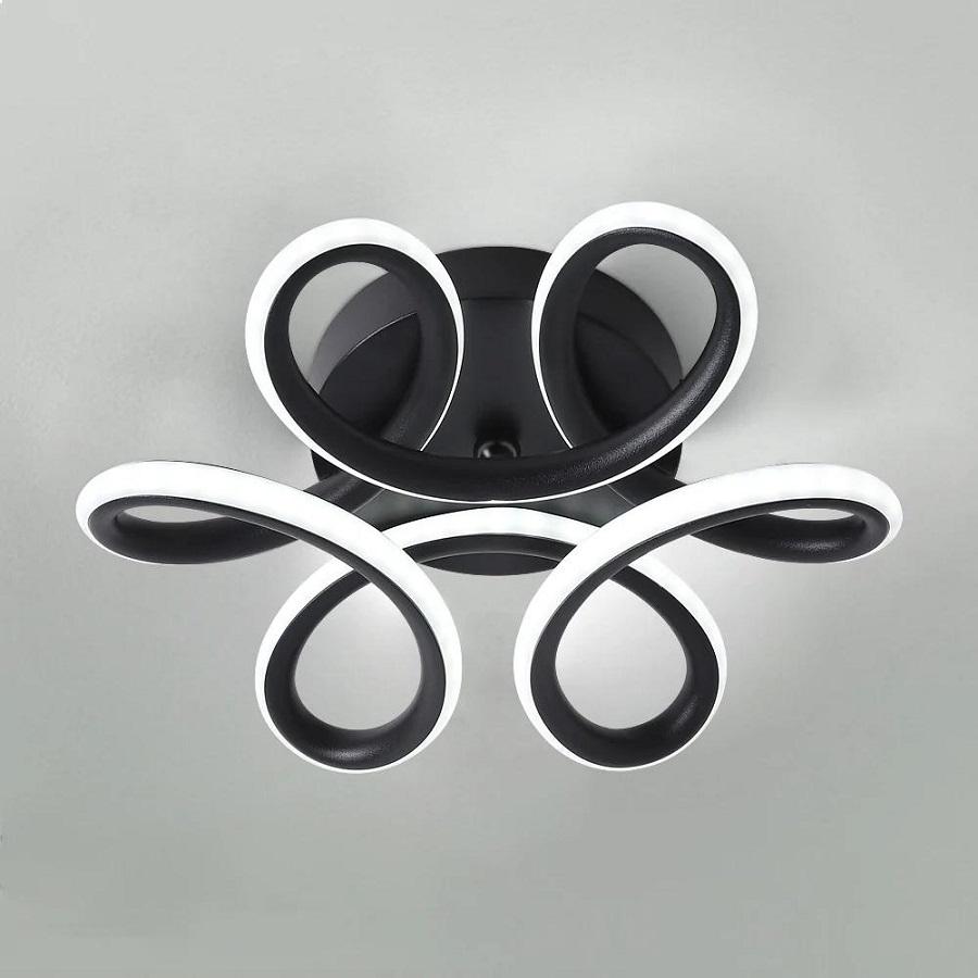 

Светодиодный потолочный светильник Креативный дизайн Моделирующий потолочный светильник Гостиная Спальня Столовая Коридор чёрный