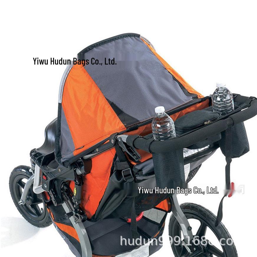 

Insulated Baby Stroller Storage Bag with Bottle Holder чорний
