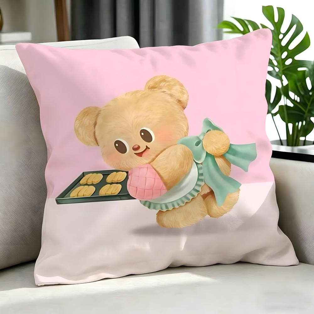 Cartoon BButterbeared Cushion Cover Cushion Cover Set Pcs x x x Pillowcase Decorative Sofa Home Decor