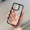 Fashionable Red Pink Bow Phone Case For iPhone 15 16 Pro Max Plus 16E 14 13 12 11 Pro Max XR X XS Max 7 8 Plus SE Clear Cover